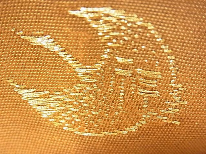 平和屋着物◎太鼓柄袋帯 唐織 瓦取花蝶文 金銀糸 逸品 BAAG4559th