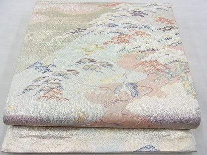 平和屋着物◎太鼓柄袋帯 唐織 浜松 金銀糸 逸品 BAAG4560th