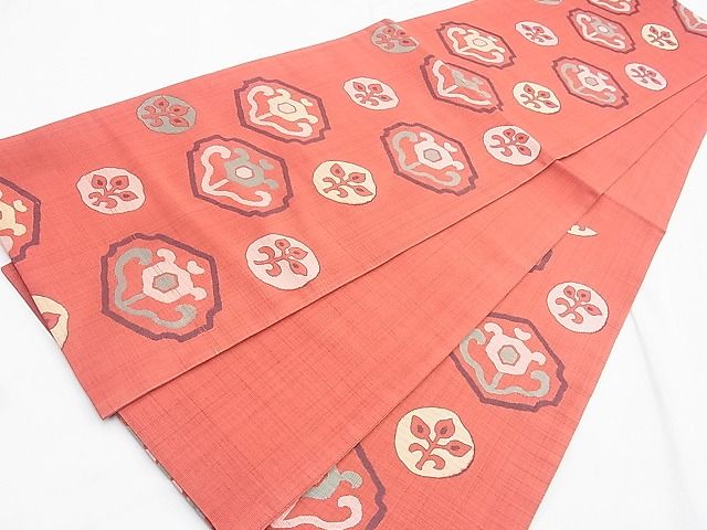 平和屋着物◎六通柄袋帯 更紗花文 逸品 BAAH1132ns