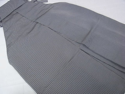 平和屋本店■極上　男性　伊吹　仙台平　馬乗袴　縞　逸品　DZAA1571kh4
