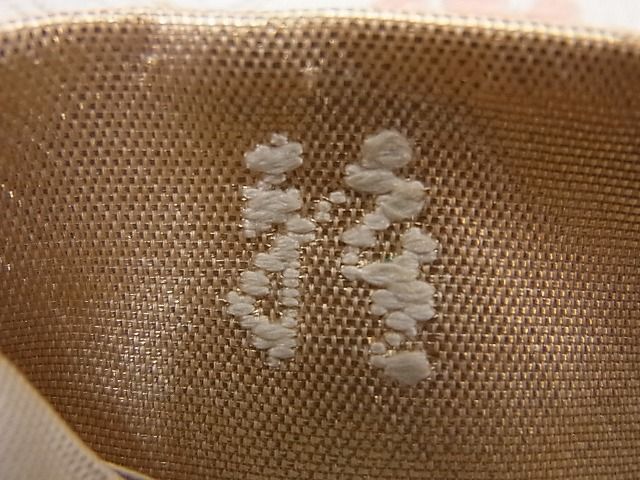 平和屋着物◎六通柄袋帯 唐織 草花文 金糸 逸品 BAAH2224cm