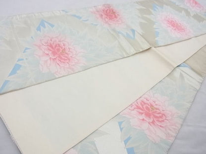 平和屋着物◎六通柄袋帯 唐織 草花文 金糸 逸品 BAAH2225cm