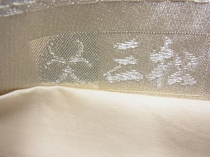 平和屋着物◎六通柄袋帯 唐織 舞蝶文 金銀糸 逸品 BAAH2252cm