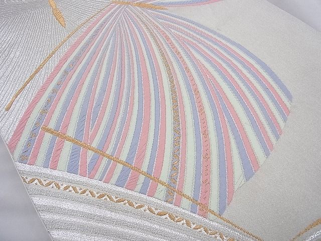 平和屋着物◎六通柄袋帯 唐織 舞蝶文 金銀糸 逸品 BAAH2252cm