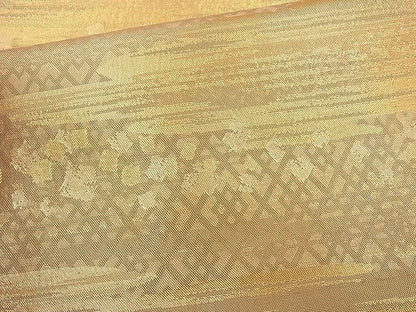 平和屋着物◎佐賀錦 六通柄袋帯 箔散らし文様 引箔 逸品 BAAH2275cm
