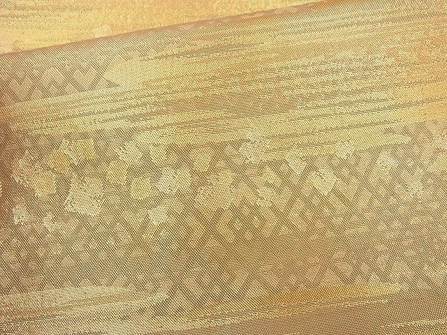 平和屋着物◎佐賀錦 六通柄袋帯 箔散らし文様 引箔 逸品 BAAH2275cm