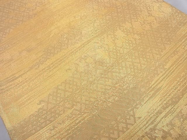 平和屋着物◎佐賀錦 六通柄袋帯 箔散らし文様 引箔 逸品 BAAH2275cm