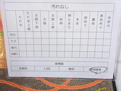 平和屋着物◎佐賀錦 六通柄袋帯 唐織 花車文 金糸 やまとオリジナル 逸品 BAAH2273cm
