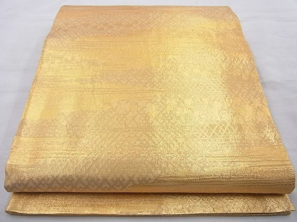平和屋着物◎佐賀錦 六通柄袋帯 箔散らし文様 引箔 逸品 BAAH2275cm