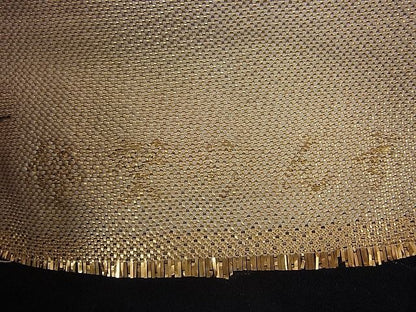 平和屋着物◎六通柄袋帯 孔雀 黒地 金銀糸 逸品 BAAH2324cm