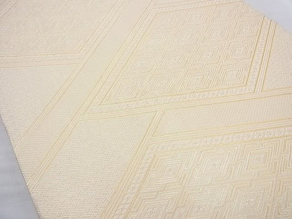 平和屋着物◎佐賀錦 六通柄袋帯 色紙重ね 金糸 逸品 BAAH2359cm