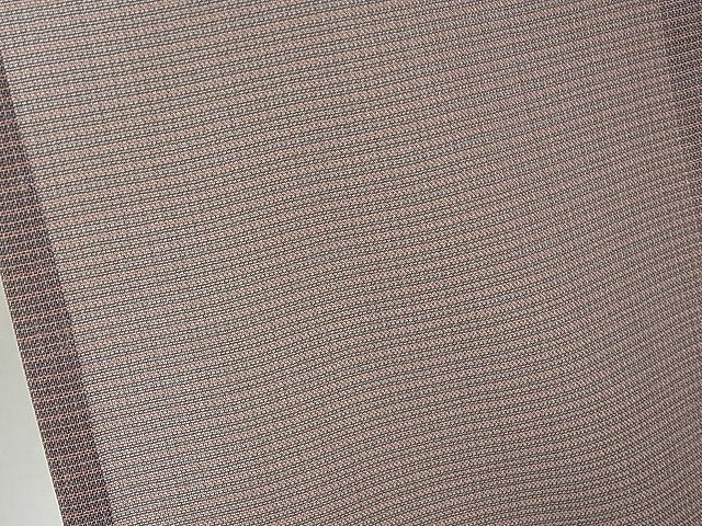 平和屋本店■極上　夏物　東郷織物謹製　永江明夫　本場大島紬　夏大島　みじん格子　証紙付き　逸品　CYAA0411s4