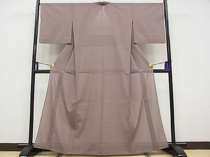 平和屋本店■極上　夏物　東郷織物謹製　永江明夫　本場大島紬　夏大島　みじん格子　証紙付き　逸品　CYAA0411s4