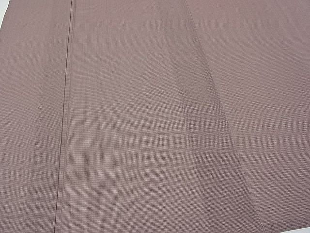 平和屋本店■極上　夏物　東郷織物謹製　永江明夫　本場大島紬　夏大島　みじん格子　証紙付き　逸品　CYAA0411s4