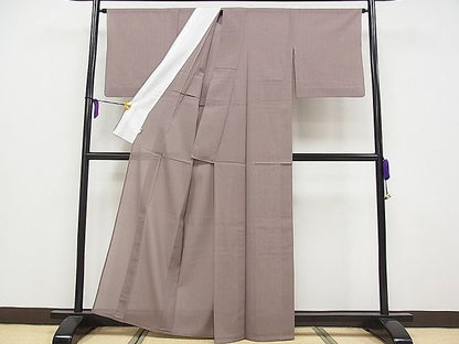 平和屋本店■極上　夏物　東郷織物謹製　永江明夫　本場大島紬　夏大島　みじん格子　証紙付き　逸品　CYAA0411s4