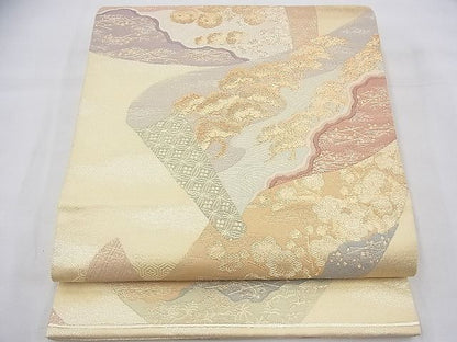 平和屋着物◎六通柄袋帯 数寄屋 金糸 逸品 BAAG8090fk