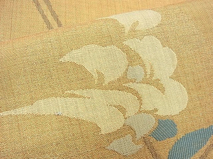平和屋着物◎六通柄袋帯 花唐草文 金糸 逸品 BAAG8105fk
