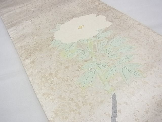 平和屋着物◎太鼓柄袋帯 牡丹 金糸 引箔 逸品 BAAG8133fk