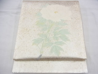 平和屋着物◎太鼓柄袋帯 牡丹 金糸 引箔 逸品 BAAG8133fk