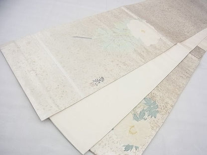 平和屋着物◎太鼓柄袋帯 牡丹 金糸 引箔 逸品 BAAG8133fk