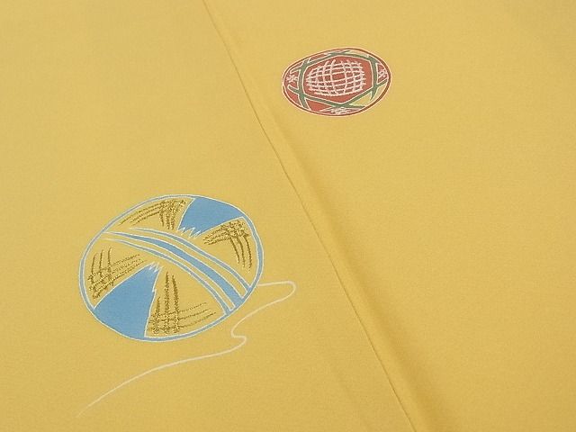 平和屋本店●極上 染刺工芸 大羊居 東京友禅 訪問着 刺繍 毬 金銀糸 逸品 CZAA0644s4