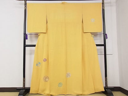 平和屋本店●極上 染刺工芸 大羊居 東京友禅 訪問着 刺繍 毬 金銀糸 逸品 CZAA0644s4