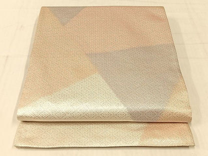 平和屋着物◎佐賀錦 全通柄袋帯 切嵌文様 銀糸 正絹 逸品 AAAI5236Bsw