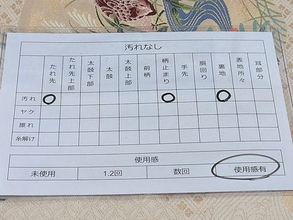 平和屋着物◎六通柄袋帯 唐織 琳派花鳥文 金糸 逸品 BAAH0350ea