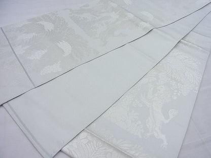 平和屋着物◎六通柄 本袋帯 動物更紗花文 金糸 逸品 BAAH0375ea