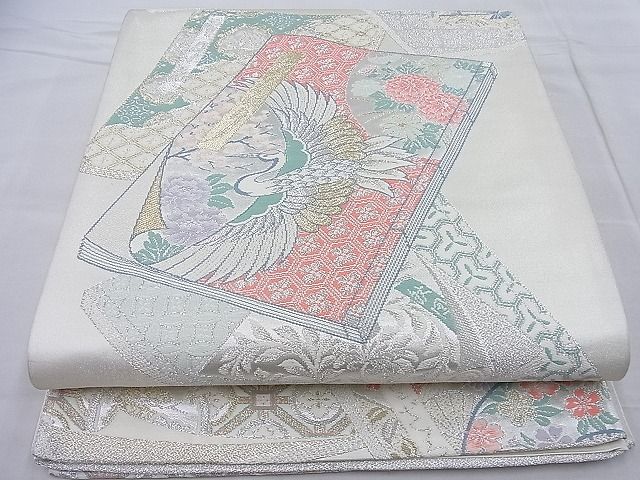 平和屋着物◎六通柄袋帯 唐織 雪月花 金銀糸 逸品 BAAH4169ea