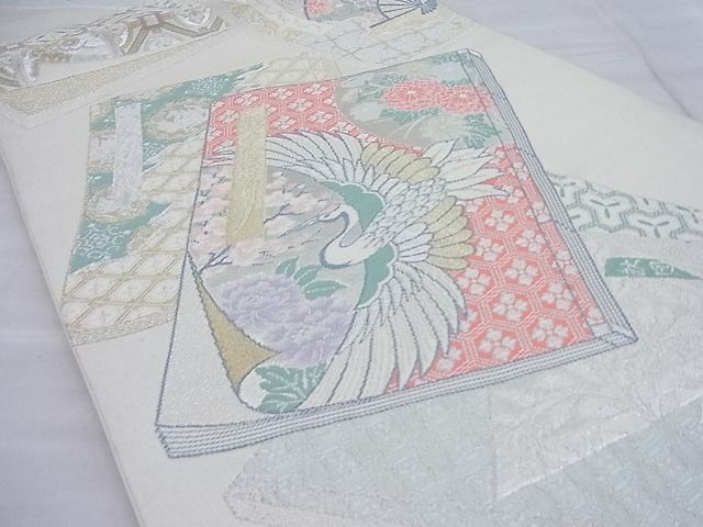 平和屋着物◎六通柄袋帯 唐織 雪月花 金銀糸 逸品 BAAH4169ea