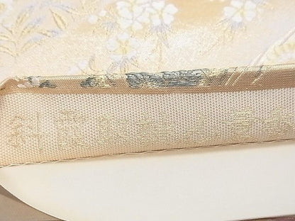 平和屋着物■六通柄袋帯 唐織 斜霞取桃山薫香 金糸 逸品 CAAF8624th
