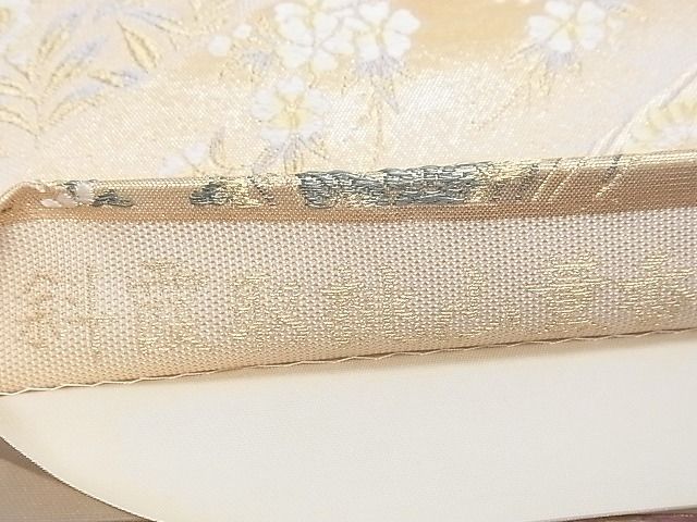 平和屋着物■六通柄袋帯 唐織 斜霞取桃山薫香 金糸 逸品 CAAF8624th