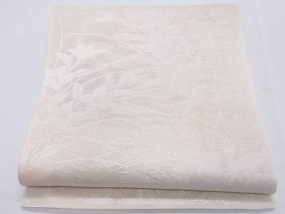 平和屋着物■夏物 六通柄 本袋帯 桔梗文 銀糸 逸品 CAAF8517th