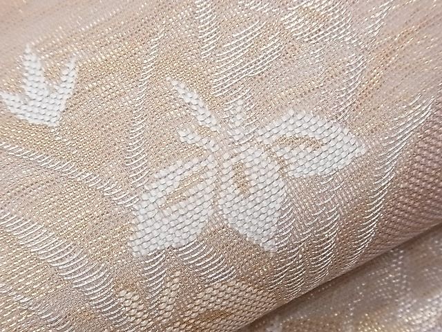 平和屋着物■夏物 六通柄袋帯 流水籬秋草文 金銀糸 逸品 CAAF8526th