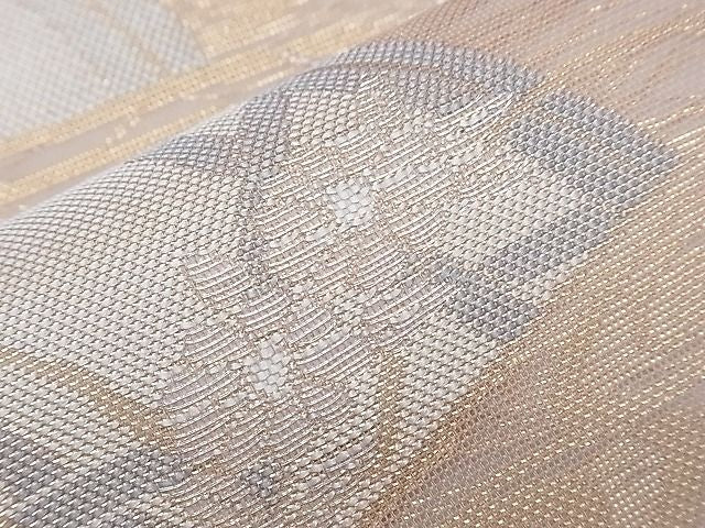 平和屋着物■夏物 六通柄袋帯 流水籬秋草文 金銀糸 逸品 CAAF8526th