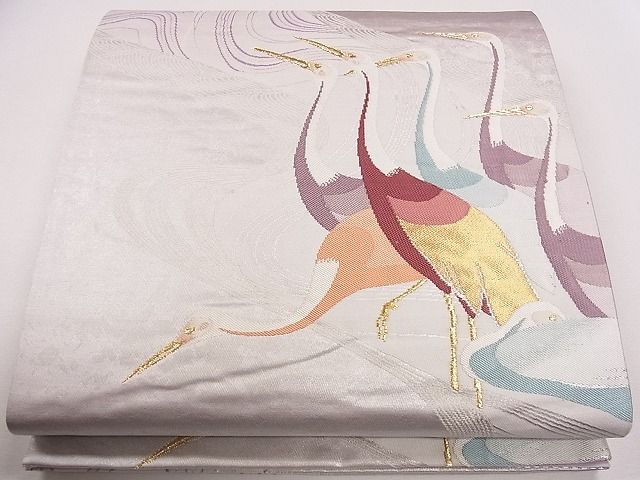 平和屋着物◎六通柄袋帯 上呂錦 金銀糸 逸品 CAAG1828eg