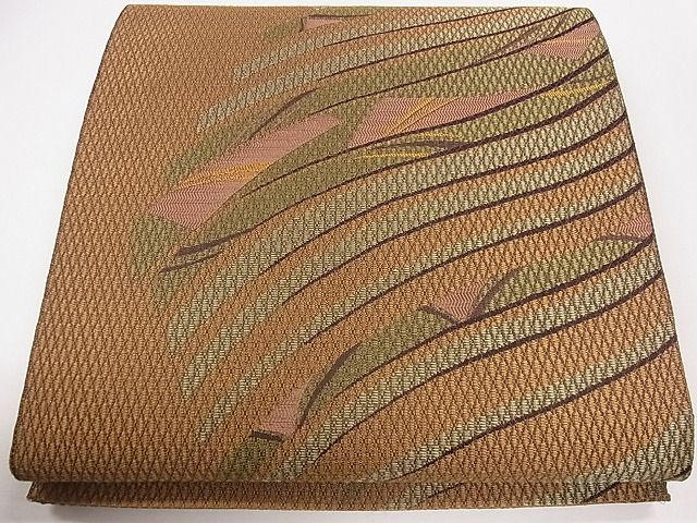 平和屋着物◎六通柄袋帯 吉祥文 銀糸 逸品 CAAG1860eg