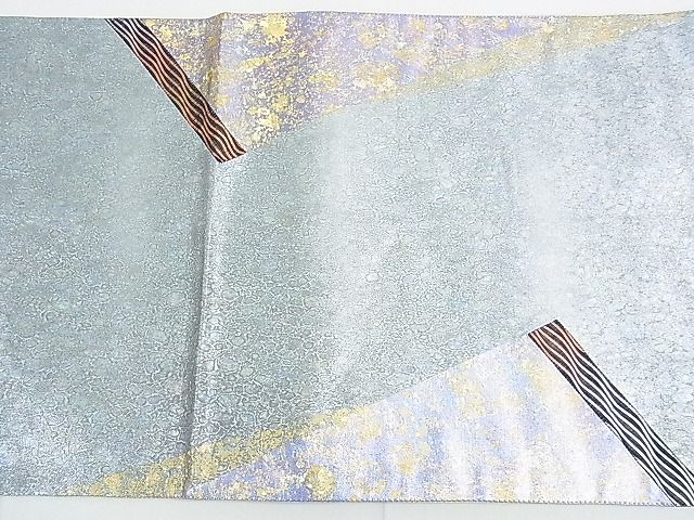 平和屋着物◎六通太鼓柄袋帯 切り嵌め 色紙重ね 金銀彩 逸品 DAAG1007we