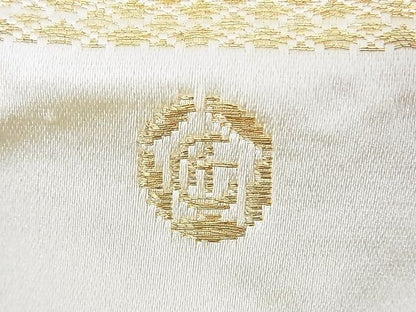 平和屋着物◎六通柄袋帯 孔雀松文 金銀糸 逸品 DAAG1044we