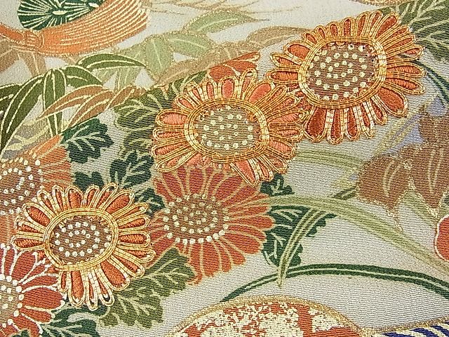 平和屋着物■豪華黒留袖　駒刺繍　雲取り花車文　金彩　逸品　DAAG1090we