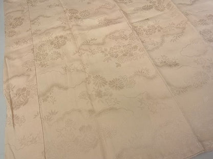 平和屋着物■上質な長襦袢　袷　草花地紋　逸品　DAAG5048jm