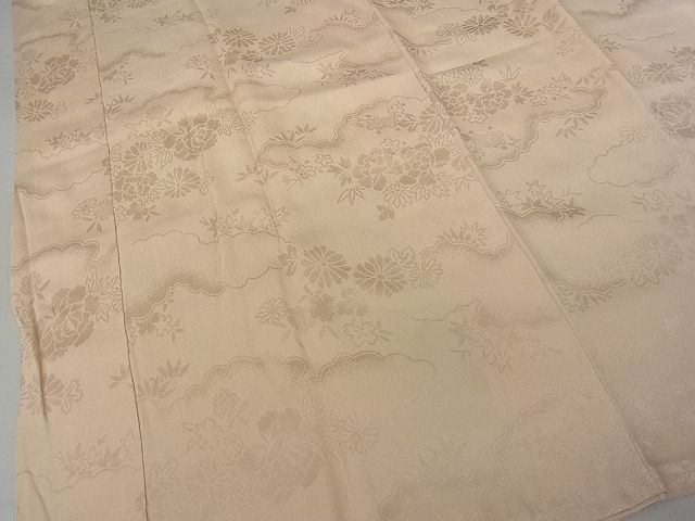 平和屋着物■上質な長襦袢　袷　草花地紋　逸品　DAAG5048jm