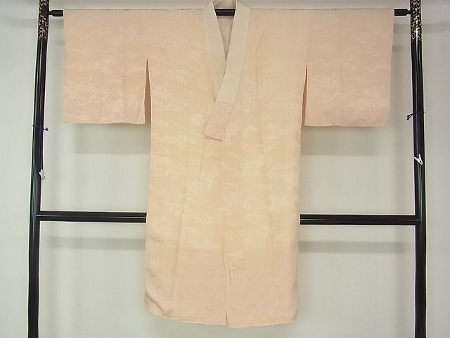 平和屋着物■上質な長襦袢　袷　草花地紋　逸品　DAAG5048jm