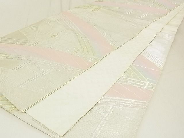 平和屋着物◎六通柄袋帯 立波渡橋文 金銀糸 逸品 DAAG5517tw