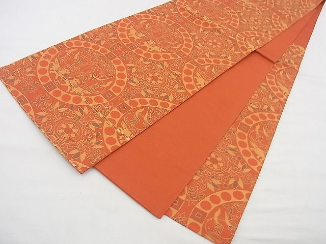 平和屋着物◎六通柄 本袋帯 名物裂類錦文 逸品 BAAG3163kj