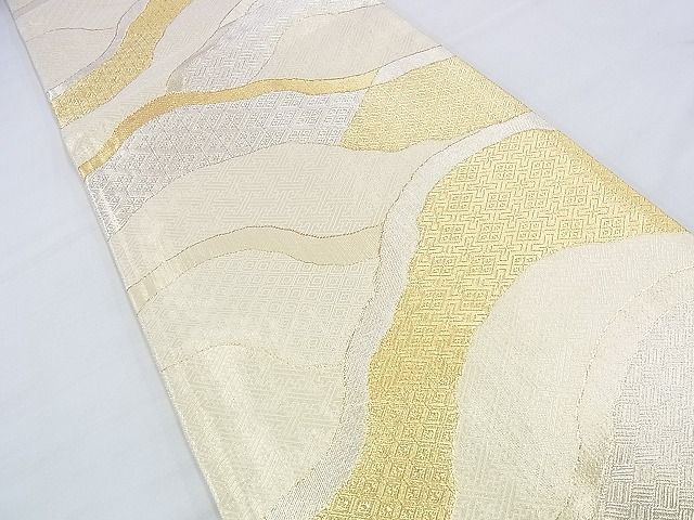 平和屋着物◎佐賀錦　六通柄袋帯　吉祥文　金糸　逸品　BAAH4409kj