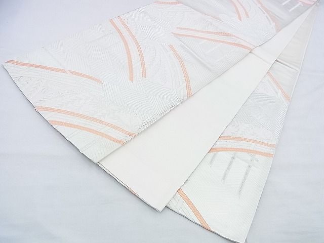 平和屋着物◎六通柄袋帯 唐織 藤花房 銀糸 逸品 BAAH4406kj