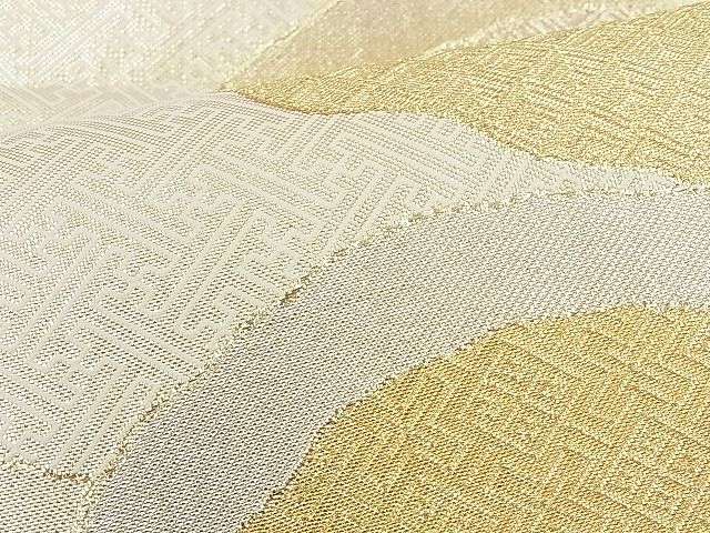 平和屋着物◎佐賀錦　六通柄袋帯　吉祥文　金糸　逸品　BAAH4409kj