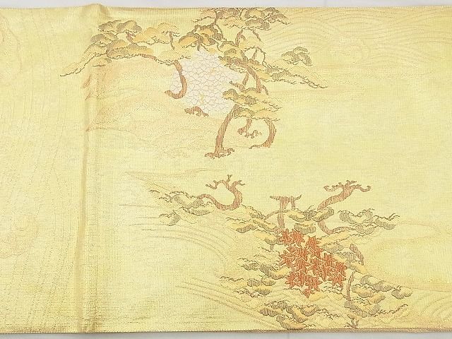 平和屋着物◎佐賀錦　太鼓柄袋帯　典雅　引箔佐賀螺鈿　逸品　BAAH4453kj